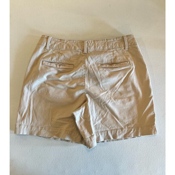 LOFT The Washed Twill Short 6" Womens Size 6 Beige Cotton Spandex Casual - Picture 3 of 7